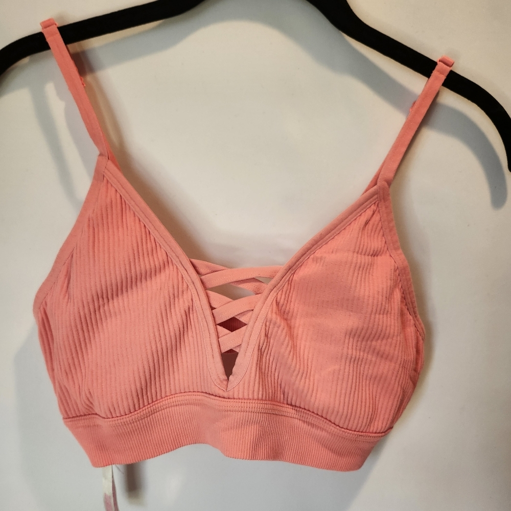 Pink Victoria's secret bralett and 1 FREE white sports bra
